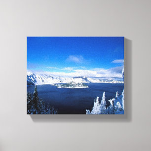 Winter Lake Wrapped Canvas Leinwanddruck