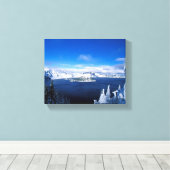 Winter Lake Wrapped Canvas Leinwanddruck (Insitu (Holzboden))