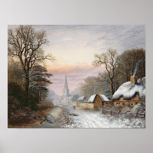 Winter landscape, 1869 poster (Vorne)