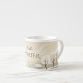 Winter landscape in beige brown espressotasse (Vorderseite Rechts)