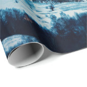 Winter landscape in Carpathian Mountain. Bran, Rom Geschenkpapier (Rolleneckpunkt)