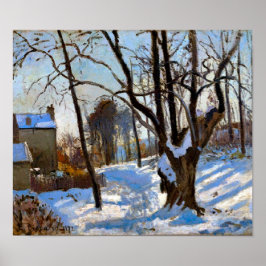 Winter Landscape in Loiveciennes Camille Pissarro Poster
