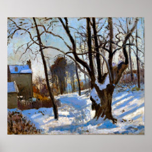 Winter Landscape in Loiveciennes Camille Pissarro  Poster