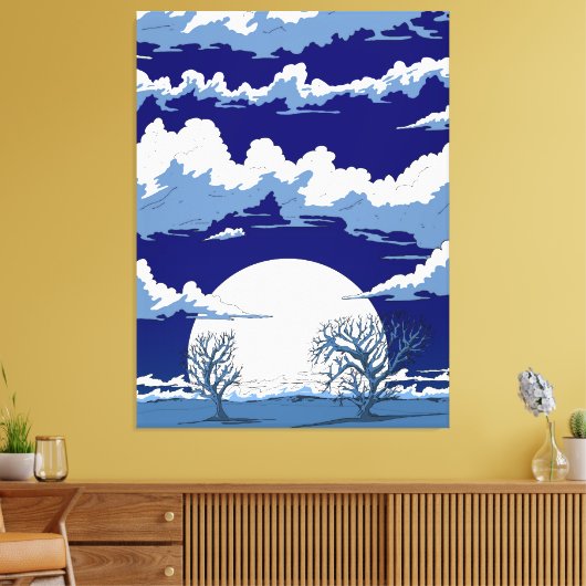 Winter Landscape Leinwanddruck (Insitu (Wohnzimmer))