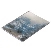Winter Landscape Memorial Guest Book Notizblock (Linke Seite)