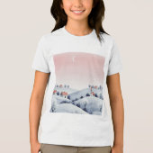 Winter landscape Tri-Blend shirt (Vorderseite)