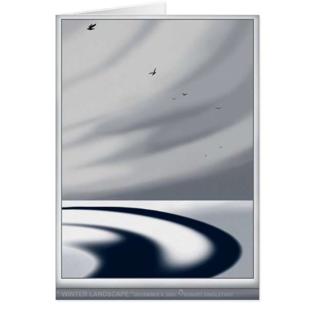 " WINTER LANDSCAPE " von Robert Singletary (Vorne)