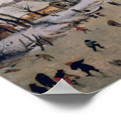 Winter Landscape with Birdtrap, 1601 Poster (Ecke)