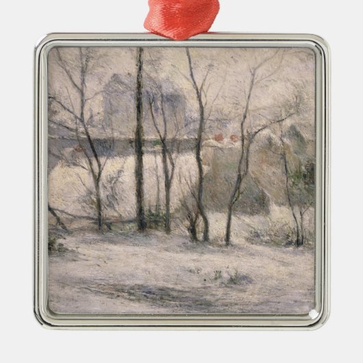 Winter-Landschaft, 1879 Ornament Aus Metall (Vorne)