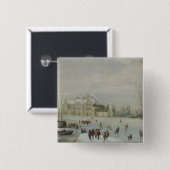 Winter-Landschaft 2 Button (Vorne & Hinten)