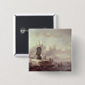 Winter-Landschaft 3 Button (Vorne & Hinten)
