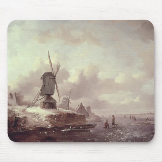 Winter-Landschaft 3 Mousepad (Vorne)