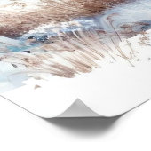 Winter Landschaft Art Poster (Ecke)
