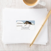 Winter Landschaft Barn Address Labels Adressaufkleber (Insitu)