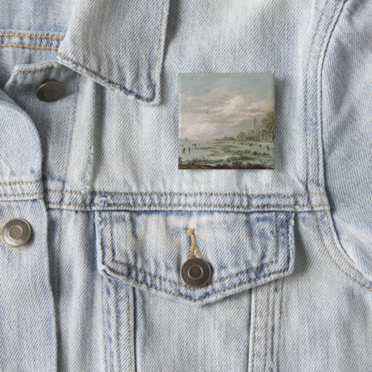 Winter-Landschaft Button (Beispiel)