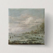 Winter-Landschaft Button (Vorderseite)