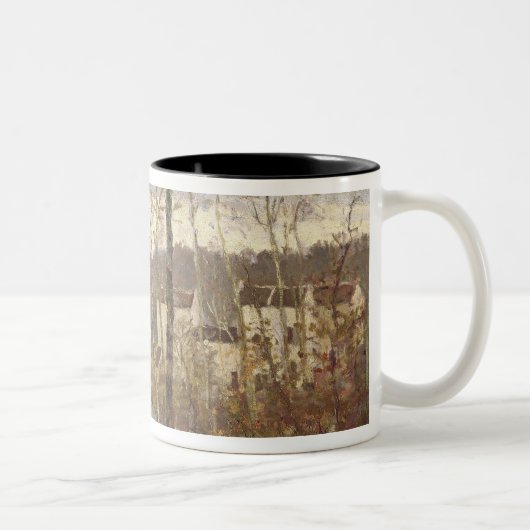 Winter-Landschaft Camille Pissarros | bei Zweifarbige Tasse (Rechts)
