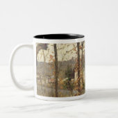 Winter-Landschaft Camille Pissarros | bei Zweifarbige Tasse (Links)