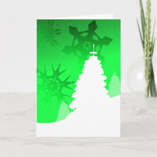 Winter-Landschaft - gälische Weihnachtsgruß-Karte Feiertagskarte
