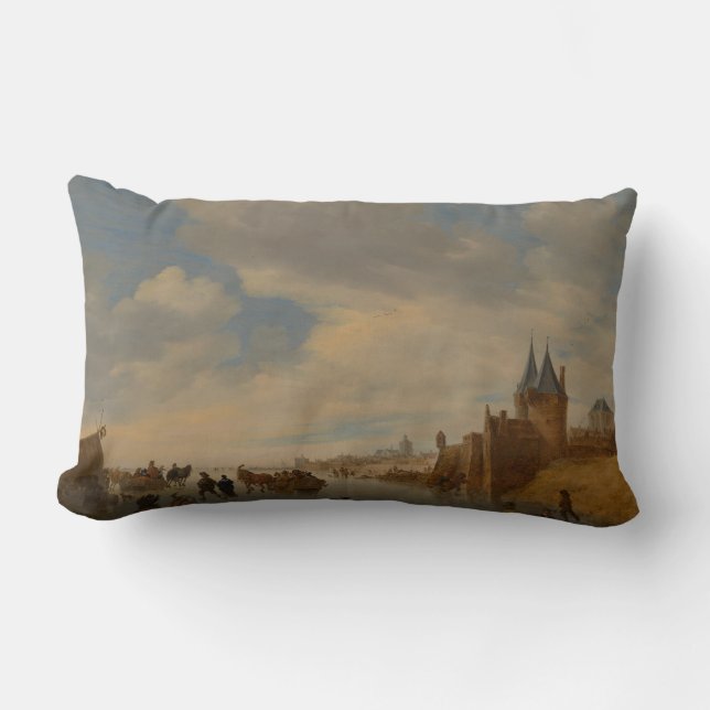 Winter-Landschaft in Arnhem | 1653 Lendenkissen (Vorderseite)