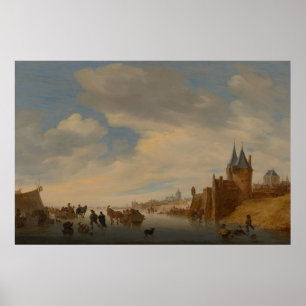 Winter-Landschaft in Arnhem   1653 Poster
