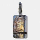 Winter-Landschaft in Lettland Gepäckanhänger (Rückseite vertikal)