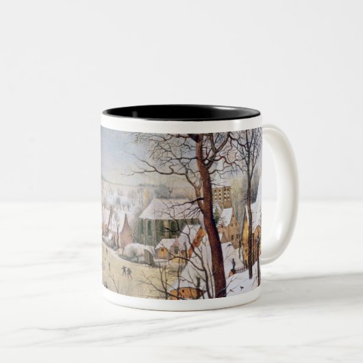 Winter-Landschaft mit Birdtrap, 1601 Zweifarbige Tasse (VorderseiteRechts)