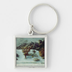 Winter-Landschaft mit den Einbuchtungen DU Midi, Schlüsselanhänger