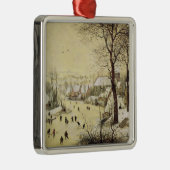 Winter-Landschaft mit Skatern Ornament Aus Metall (Rechts)