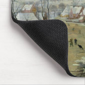 Winter-Landschaft mit Skatern und einer Mousepad (Ecke)