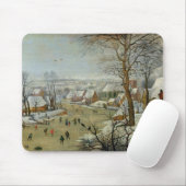 Winter-Landschaft mit Skatern und einer Mousepad (Mit Mouse)