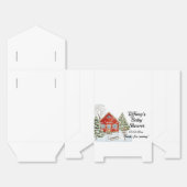 Winter Landschaft Red House Kinderdusche Geschenkschachtel (Ungefaltet)