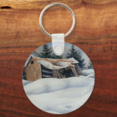Winter Landschaft Schlüsselanhänger (Vorderseite)