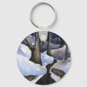 Winter Landschaft Schlüsselanhänger (Vorderseite)