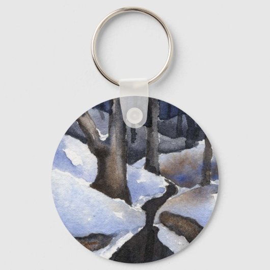 Winter Landschaft Schlüsselanhänger (Vorderseite)