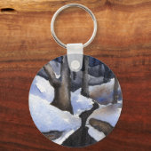 Winter Landschaft Schlüsselanhänger (Vorderseite)