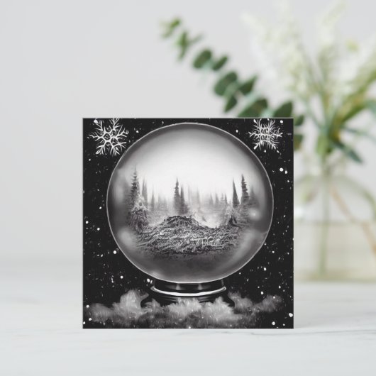 Winter Landschaftsglobe (Stehend Vorderseite)