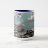 Winter-Landschaftskaffeetasse Tasse (Zentrum)
