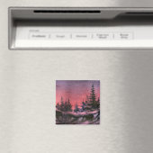 Winter Landschaftsmagnet Magnet (In Situ (Geschirrspüler))