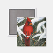 Winter Landschaftsmagnet Magnet (Vorderseite/Rückseite)