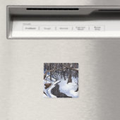 Winter Landschaftsmagnet Magnet (In Situ (Geschirrspüler))