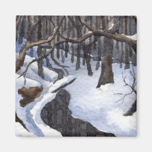 Winter Landschaftsmagnet Magnet