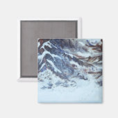 Winter Landschaftsmagnet Magnet (Vorderseite/Rückseite)