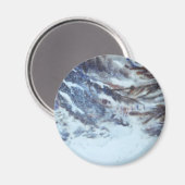 Winter Landschaftsmagnet Magnet (Vorderseite/Rückseite)