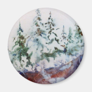 Winter Landschaftsmagnet Magnet