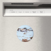 Winter Landschaftsmagnet Magnet (In Situ (Geschirrspüler))