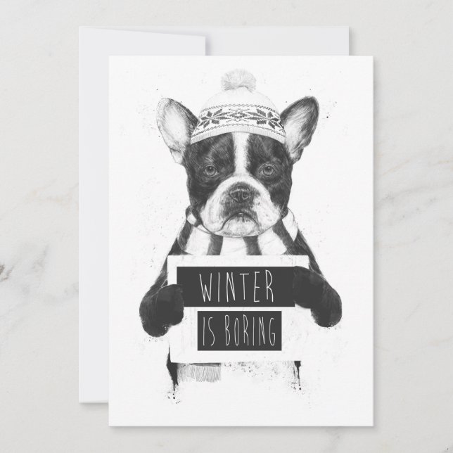 Winter langweilig (Vorderseite)