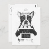 Winter langweilig postkarte (Vorne/Hinten)