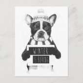 Winter langweilig postkarte (Vorderseite)