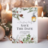 Winter Lantern Weihnachts-Party Save the Date Kart Einladung